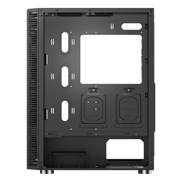 X3 Mesh, Tempered Glass, No PSU, ATX, Black, Mid Tower Case