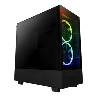 H5 Elite, Tempered Glass, No PSU, ATX, Black, Mid Tower Case