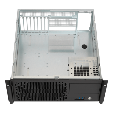 CX4200e, 20&quot; 4U Rackmount Chassis, ATX PSU, 240mm AIO Support, 2x 5.25&quot;, 2x 2.5&quot;, Black