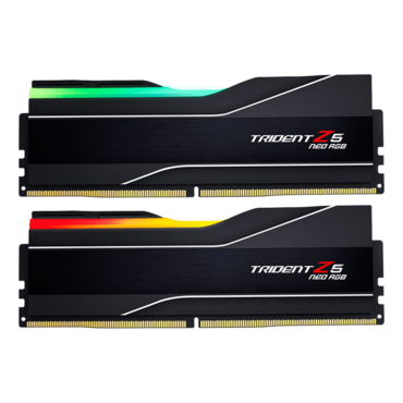 64GB (2 x 32GB) Trident Z5 Neo RGB DDR5 6000MT/s, CL30, Black, RGB LED, DIMM Memory