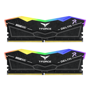 32GB (2 x 16GB) T-FORCE DELTA RGB DDR5 6200MHz, CL38, Black, RGB LED, DIMM Memory