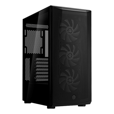 FARA 512Z, Tempered Glass, No PSU, ATX, Black, Mid Tower Case