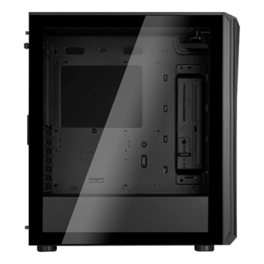 FARA 512Z, Tempered Glass, No PSU, ATX, Black, Mid Tower Case