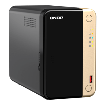 TS-264-8G, 2-bay NAS Server, Intel® Celeron® N5095, 4-core 2.9GHz processor, 8GB RAM (not expandable), SATA 6Gb/s, 2.5GbLAN / 2, Type-A USB 3.2 Gen 2 / 2, 65W PSU