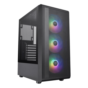 S200 TG ARGB, Tempered Glass, No PSU, ATX, Black, Mid Tower Case