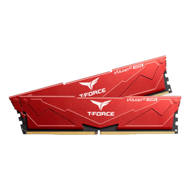 32GB (2 x 16GB) T-FORCE VULCANa DDR5 6000MHz, CL38, Red, DIMM Memory