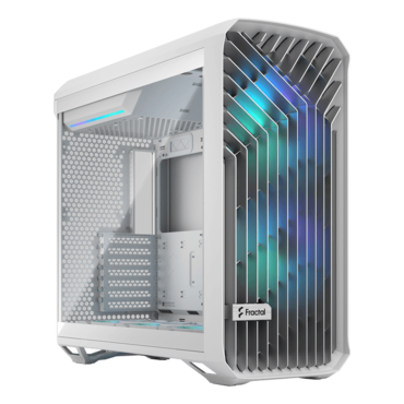 Torrent RGB TG Clear, Tempered Glass, No PSU, E-ATX, White, Mid Tower Case