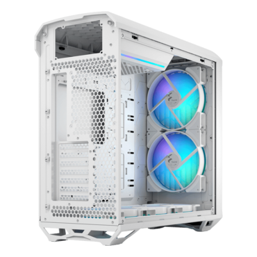 Torrent RGB TG Clear, Tempered Glass, No PSU, E-ATX, White, Mid Tower Case