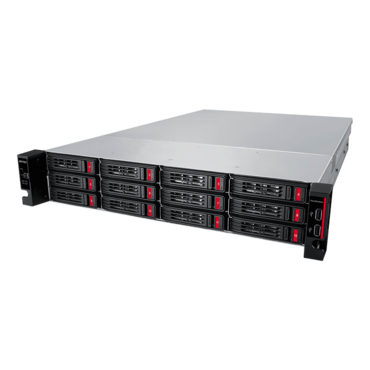 TeraStation™ TS51220RH TS51220RH19212 (16TBx12 HDDs included), 12-bay 2U NAS Server, Alpine AL524, 4-core 2.04GHz processor, 16GB DDR4 RAM, SATA 6Gb/s, 10GbLAN / 2, 1GbLAN/ 2, USB 3.2 / 2, 500W PSU