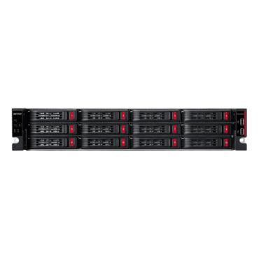 TeraStation™ TS51220RH TS51220RH14412 (12TBx12 HDDs included), 12-bay 2U NAS Server, Alpine AL524, 4-core 2.04GHz processor, 16GB DDR4 RAM, SATA 6Gb/s, 10GbLAN / 2, 1GbLAN/ 2, USB 3.2 / 2, 500W PSU