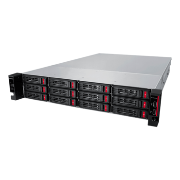 TeraStation™ TS51220RH TS51220RH9612 (8TBx12 HDDs included), 12-bay 2U NAS Server, Alpine AL524, 4-core 2.04GHz processor, 16GB DDR4 RAM, SATA 6Gb/s, 10GbLAN / 2, 1GbLAN/ 2, USB 3.2 / 2, 500W PSU