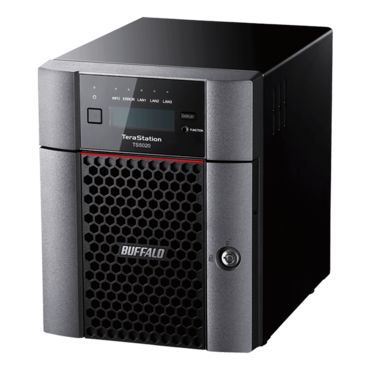 TeraStation™ 5420DN TS5420DN1602 (8TBx2 HDDs included), 4-bay NAS Server, Alpine AL524, 4-core 2.04GHz processor, 8GB DDR4 RAM, SATA 6Gb/s, 10GbLAN, 1GbLAN/ 2, USB 3.2 / 2, 100W PSU