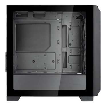FARA 312Z, Tempered Glass, No PSU, microATX, Black, Mini Tower Case