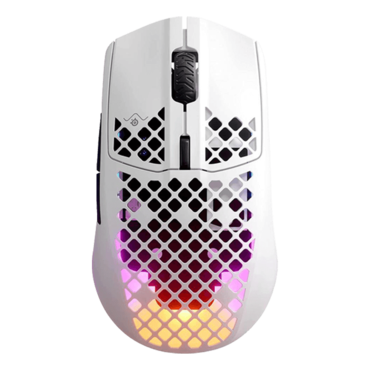 AEROX 3 (2022), 3 RGB Zones, 18000-dpi, Wireless/Bluetooth, Snow, Optical Gaming Mouse