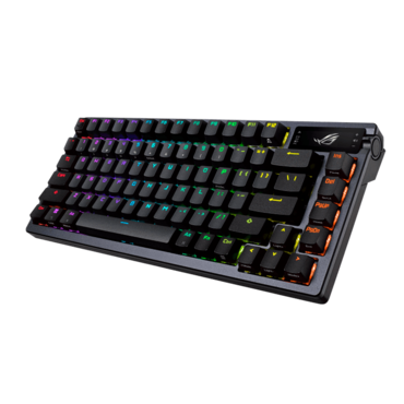 ROG Azoth, Per Key RGB, ROG NX Brown, Wireless/Wired/Bluetooth, Gunmetal, Mechanical Gaming Keyboard