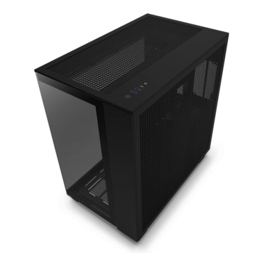 H9 Flow, Tempered Glass, No PSU, ATX, Black, Mid Tower Case
