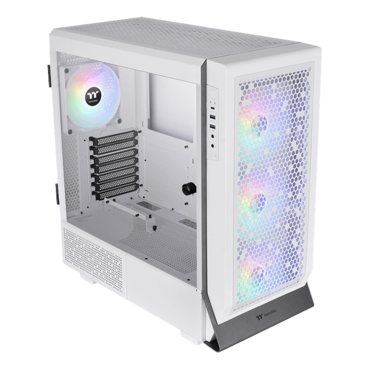 Ceres 500 TG ARGB Snow, Tempered Glass, No PSU, E-ATX, White, Mid Tower Case