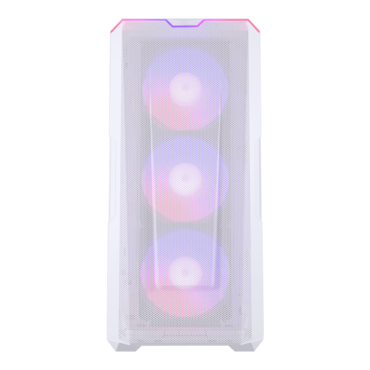 Eclipse G500A D-RGB, Tempered Glass, No PSU, E-ATX, White, Mid Tower Case