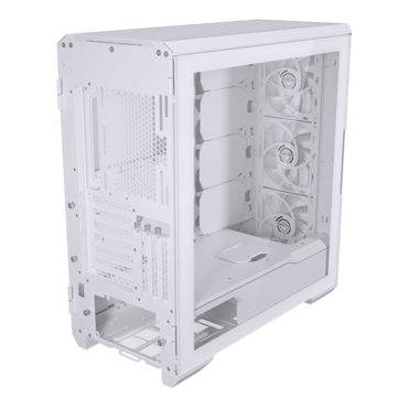 Eclipse G500A D-RGB, Tempered Glass, No PSU, E-ATX, White, Mid Tower Case