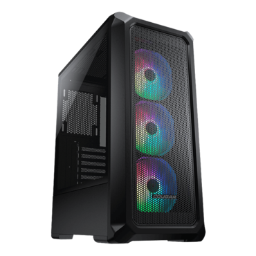 Archon 2 Mesh RGB, Tempered Glass, No PSU, ATX, Black, Mid Tower Case