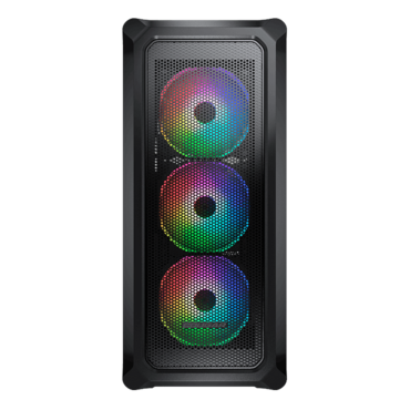 Archon 2 Mesh RGB, Tempered Glass, No PSU, ATX, Black, Mid Tower Case