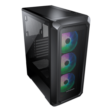 Archon 2 Mesh RGB, Tempered Glass, No PSU, ATX, Black, Mid Tower Case