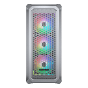 Archon 2 Mesh RGB, Tempered Glass, No PSU, ATX, White, Mid Tower Case