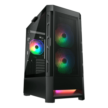Duoface RGB, Tempered Glass, No PSU, E-ATX, Black, Mid Tower Case