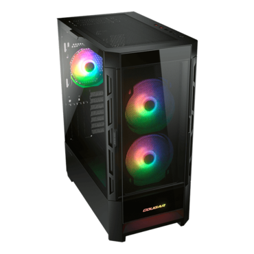 Duoface RGB, Tempered Glass, No PSU, E-ATX, Black, Mid Tower Case
