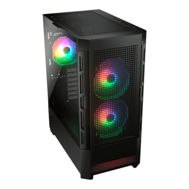 Duoface RGB, Tempered Glass, No PSU, E-ATX, Black, Mid Tower Case