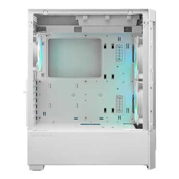 Airface RGB, Tempered Glass, No PSU, E-ATX, White, Mid Tower Case