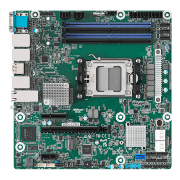 B650D4U-2L2T/BCM, AMD B650E, AM5, DDR5-5200 128GB ECC/non-ECC UDIMM / 4, Display Port, M.2, USB 3.2 Gen 1 / 4, 10GbLAN / 2, 1GbLAN / 2, microATX Retail