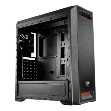 MX350 Mesh-X, No PSU, ATX, Black, Mid Tower Case