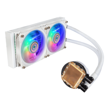 MasterLiquid PL240 FLUX, White, 240mm Radiator, Liquid Cooling System