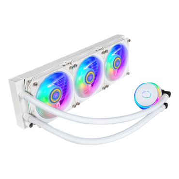 MasterLiquid PL360 FLUX, White, 360mm Radiator, Liquid Cooling System