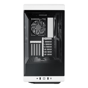 Y40, Tempered Glass, No PSU, ATX, Black/White, Mid Tower Case