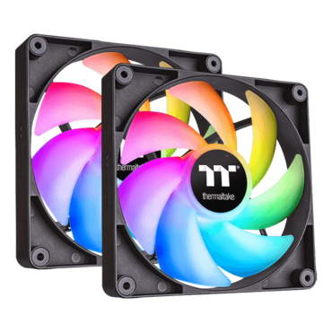 CT120 ARGB Sync 2 x 120mm, ARGB LEDs, 2000 RPM, 57.05 CFM, 25.8 dBA, Cooling Fans