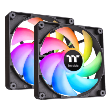 CT140 ARGB Sync 2 x 140mm, RGB LEDs, 1500 RPM, 77.37 CFM, 30.5 dBA, Cooling Fans