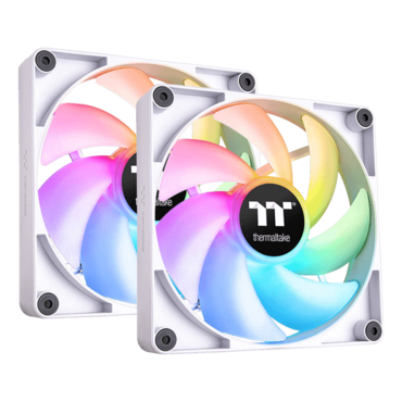 CT140 ARGB Sync 2 x 140mm, White, ARGB LEDs, 1500 RPM, 77.37 CFM, 30.5 dBA, Cooling Fans