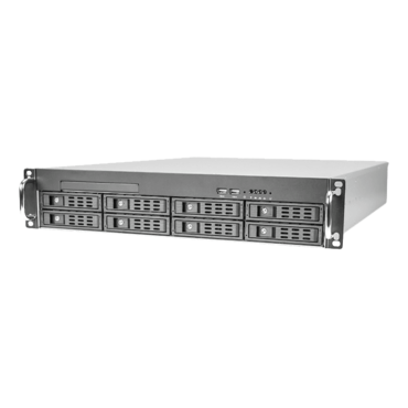 RM-2U2083HE, 8x 3.5&quot;/2.5&quot; Hotswap Bays, No PSU, E-ATX, Silver/Black, 2U Chassis