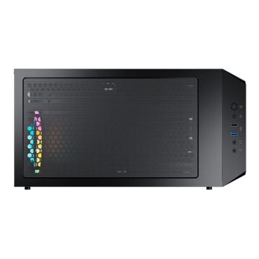MG120-G RGB, Tempered Glass, No PSU, microATX, Black, Mini Tower Case