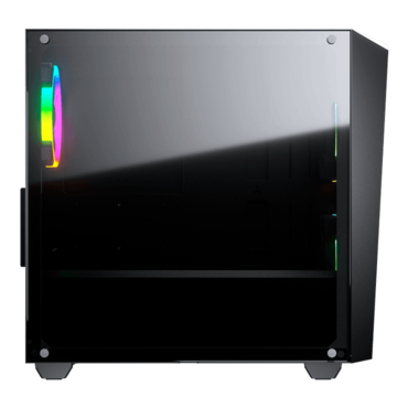 MG120-G RGB, Tempered Glass, No PSU, microATX, Black, Mini Tower Case