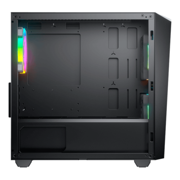 MG120-G RGB, Tempered Glass, No PSU, microATX, Black, Mini Tower Case