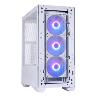 LANCOOL II MESH RGB Type C, Tempered Glass, No PSU, E-ATX, White, Mid Tower Case