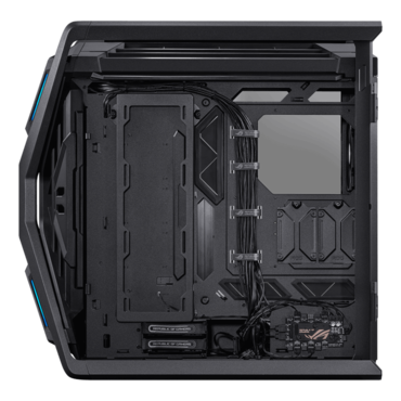 ROG Hyperion GR701, Tempered Glass, No PSU, E-ATX, Black, Full Tower Case