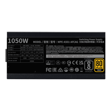 MWE GOLD 1050 - V2 ATX 3.0, 80 PLUS Gold 1050W, Fully Modular, ATX Power Supply