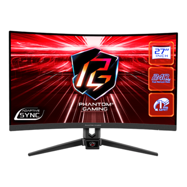 Phantom Gaming PG27F15RS1A, Curved, 27&quot; VA, 1920 x 1080 (FHD), 1 ms, 240Hz, Gaming Monitor