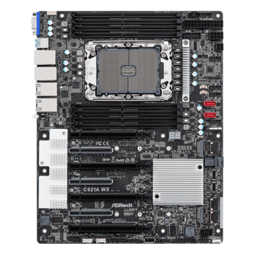 C621A WS, Intel® C621A Chipset, LGA 4189, ATX Motherboard