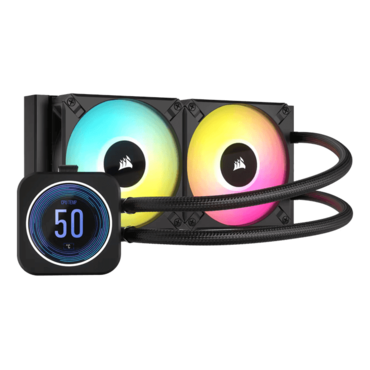 iCUE H100i ELITE LCD XT, 240mm Radiator, Liquid Cooling System