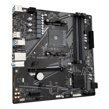 B550M K, AMD B550 Chipset, AM4, microATX Motherboard